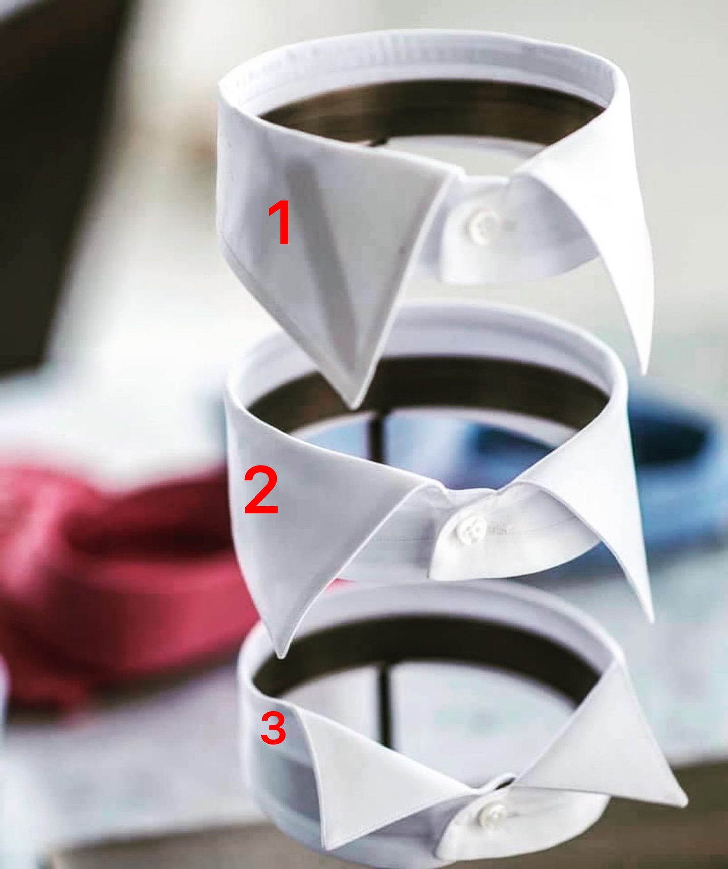 Hand Crafted Bespoke Pin Collar Shirt.