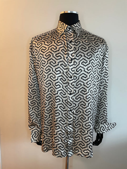 Hand Crafted Bespoke Silk Shirt.