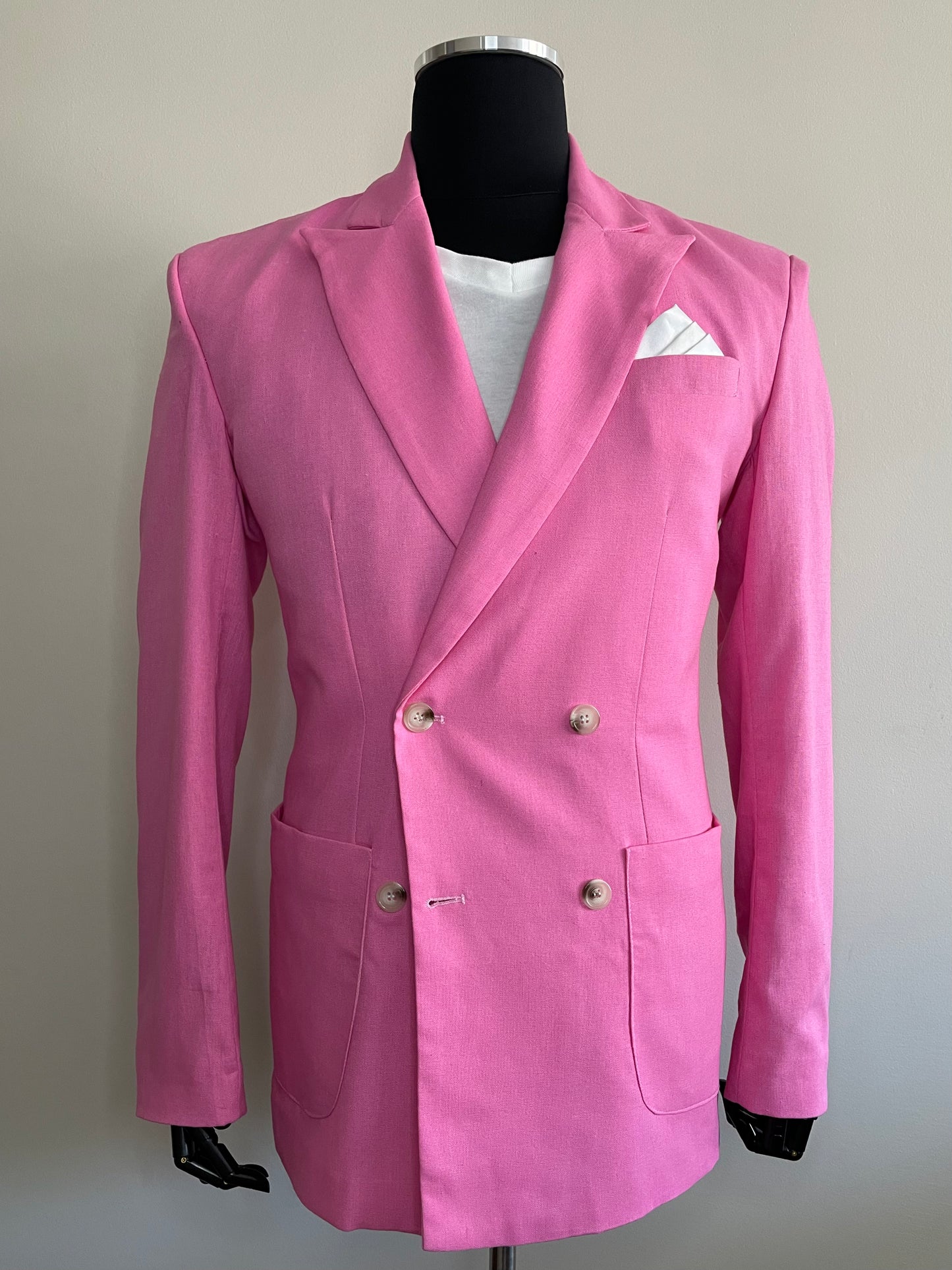Cedron Collection Hand-Crafted Bespoke Linen Suit.
