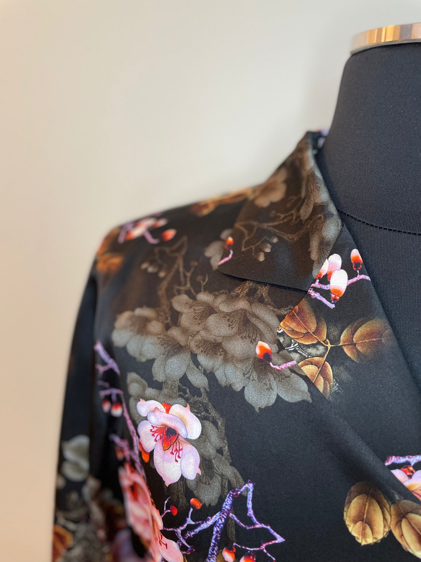 Hand crafted Bespoke Silk Shirt.